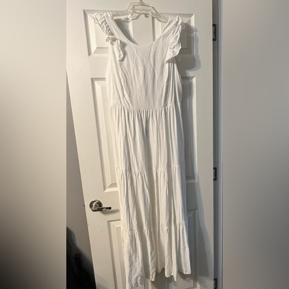 CeCe Women’s Sleeveless ruffle maxi dress Sz XL - Picture 4 of 9